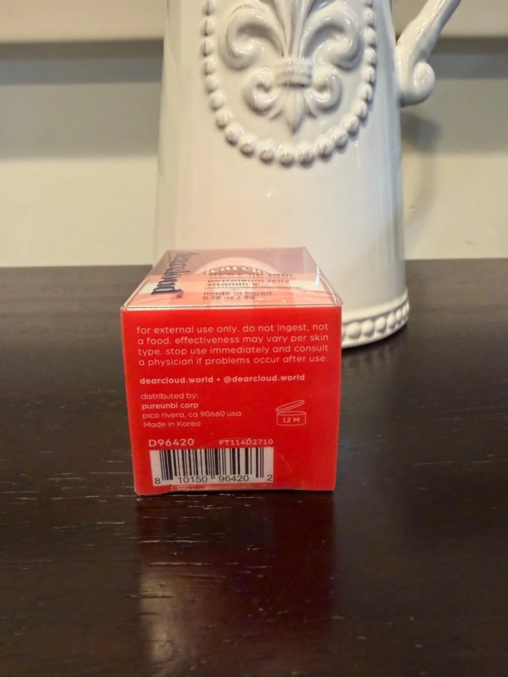 dearcloud Dewy Lip Jam – Hydrating Lip Balm & Gloss with Vitamin E, Deep Cherry - Picture 4 of 5